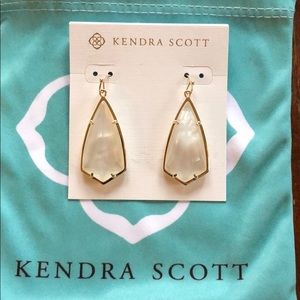 Kendra Scott white earrings